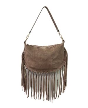Bolso camel flecos